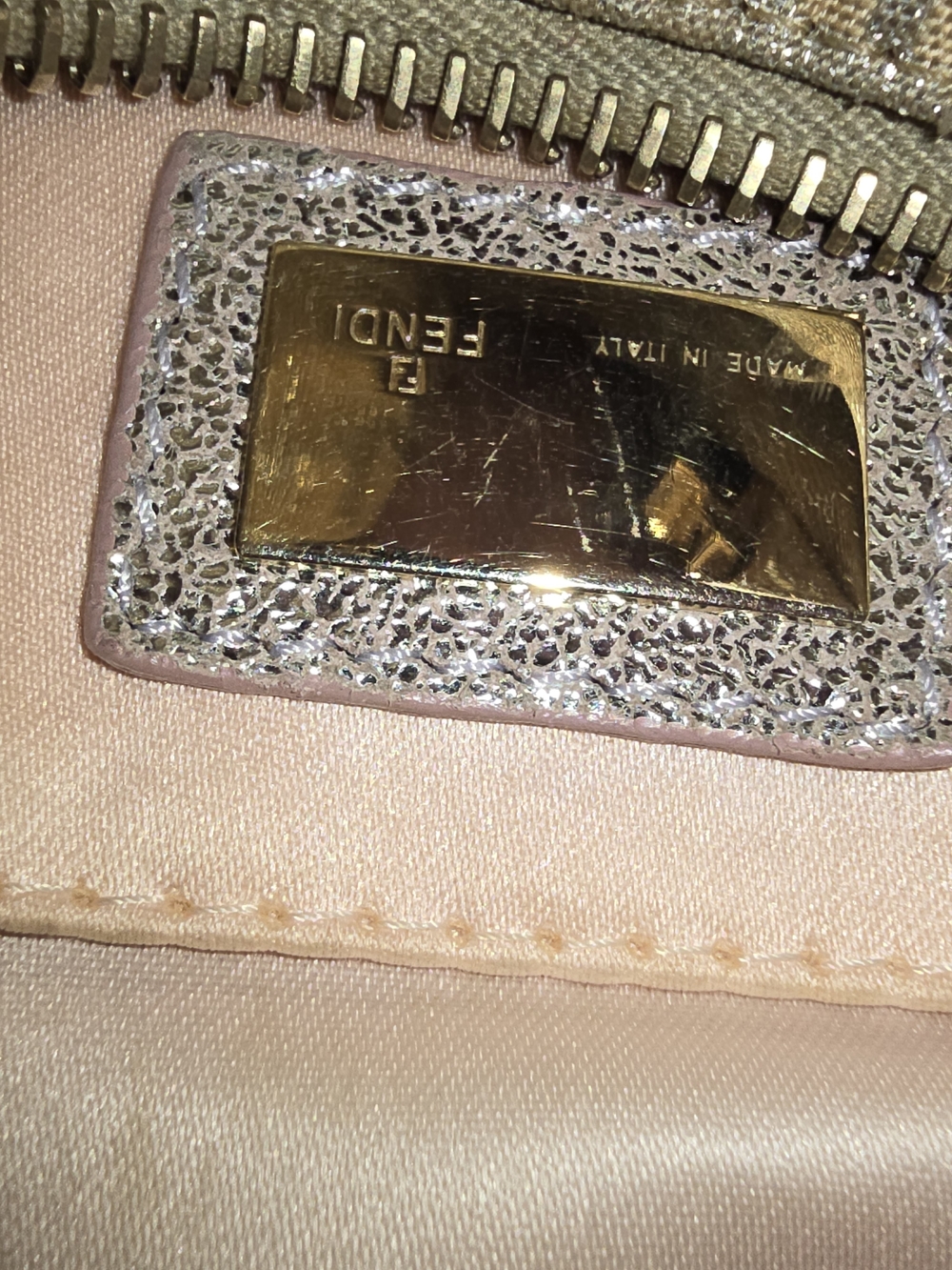 Fendi Pink & Silver FF Logo Mini Satchel Boston Bag - Picture 10 of 13